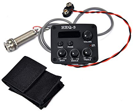 Alnicov gitarr pickup auto manuell inställningsläge EQ Tuner gitarr förförstärkare equalizer