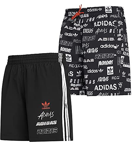 adidas Originals Mens Short Reversible Trefoil Woven Short Black GK9706 New