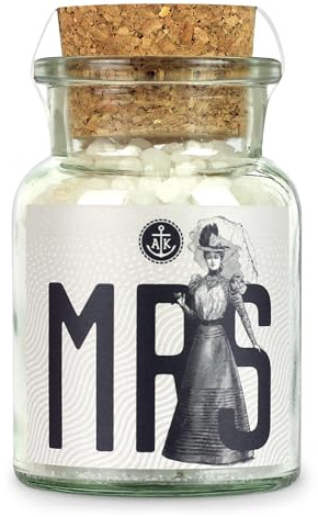 Ankerkraut Mrs Noble sal gruesa de 170 g en tarro de corcho, regalo para novia de boda, sal marina para molinillo, deliciosa cocina