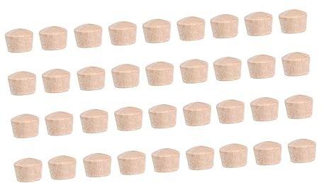 Angoily 300stücke Dekorative Holzkappen Für Schraublochstopfen Rundkopfstopfen Stopfenersatzteile Für Möbelbeschläge Holzstopfen Für Möbel-Dekoration