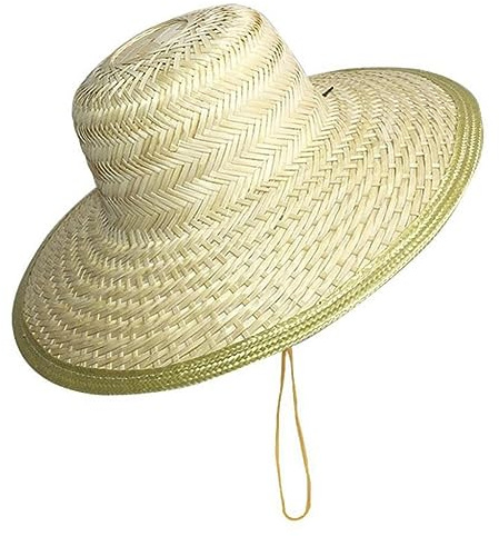 Ldabrye Sombrero de paja Panamá, protección solar, parte superior plana, transpirable, ala ancha, bambú, talla única
