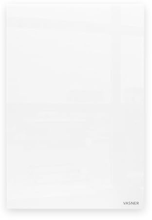 VASNER Citara G – Glas Infrarotheizung 300-900 W, Made in Germany, rahmenlose Elektroheizung Wandmontage, flach & elegant, Glasheizung energieeffizient mit IP44 Schutz, für Bad & Wohnräume (300 W)