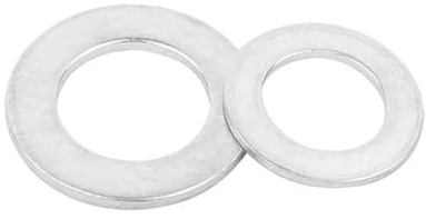 LDHNFBYV Guarnizione in Lega di Alluminio 6061# M3 M5 M6 M8 M10~ M30 Vite in Metallo Rondella Piatta(M10x16x1.5 (50pcs))