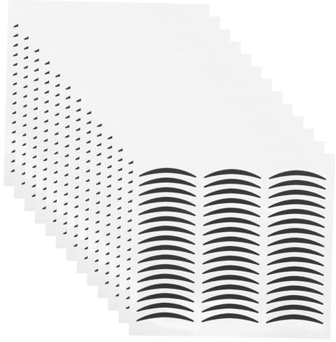 Hemobllo 20hojas Pegatinas Delineador Ojos Doble Párpado Negras Calcomanías de Maquillaje para Decoración de Ojos para Mujeres y Niñas