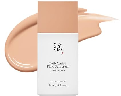 Beauty of Joseon Daily Tinted Fluid Sunscreen 12 Shades for Face Moisturizing Broad Spectrum SPF 30 Korean Skincare 50ml, #LP110