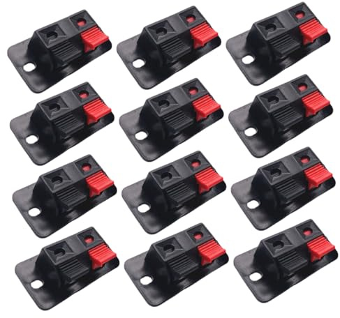 Generico Connettore per Altoparlante a 2 Vie 30 Pezzi Morsetti per Casse Acustiche e Subwoofer Dispositivo Accessorio per Collegamento Stabile dei Cavi Audio