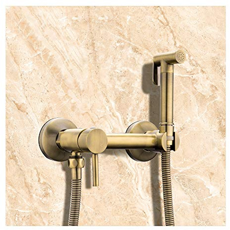 BrassSprayer Bronze Handheld Shower Wall Mounted Toilet Sprayer, for Personal Hygiene or Pet Bath