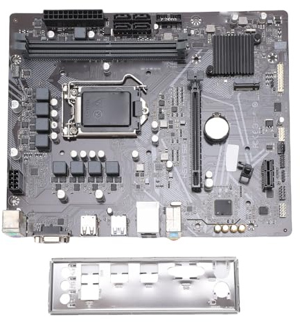Denash Carte Mère de Jeu PCIe 4.0 X16 avec Prise en Charge RTX 3060, Conception VRM 6+2 Phases, DDR4 3 200 MHz, Sortie DVI, Interfaces, Plaque D'E/S PCIe 4.0