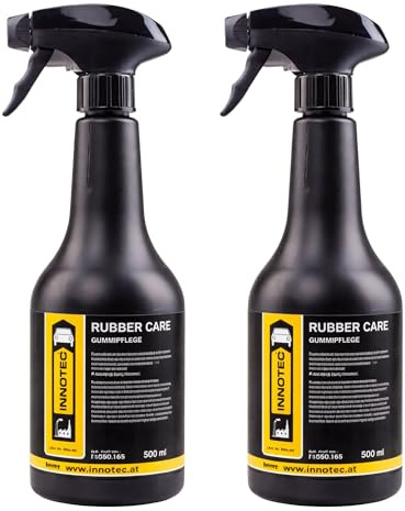 2 pezzi INNOTEC Rubber Care 500 ml – cura professionale in gomma per guarnizioni veicoli, pneumatici, gomme e parti in plastica – protegge da disidratazione, fragilità e gelo – nutre e pulisce