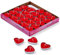 THE TWIDDLERS Ensemble de 50 Bougie Coeur Rouge, Bougie Saint Valentin - Bougie en Forme de Coeur pour Mariages, Saint-Valentin, Demande en mariage - Bougie Romantique, Bougies Coeur - 4cm