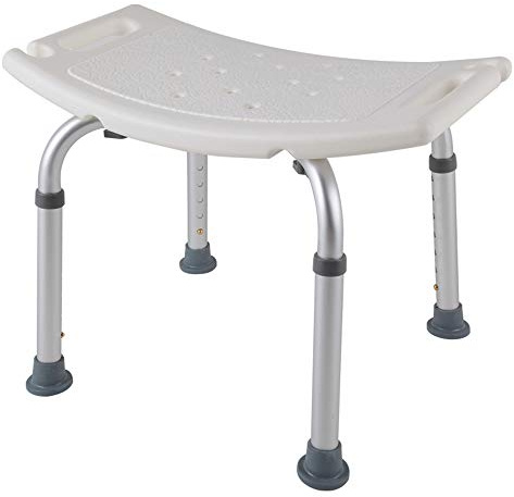 HENGMEI Ergonomisk justerbar duschpall duschstol med halkfria ben (modell A)