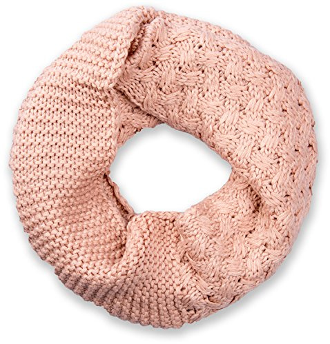 styleBREAKER Unisex Strick Loop Schal Mustermix Winter | Sehr weiches Gewebe für kalte Temperaturen, 2- bis 3-mal flexibel umwickelbar, angenehm kratzfrei, Maße betragen ca. 70x26 cm