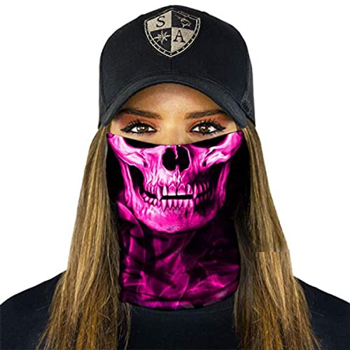 SA Fishing Face Shield Multifunktionstuch - verschiedene Designs - Halstuch, Schlauchtuch, Bandana, Sturmhaube, Halswärmer und Schlauchschal für Motorrad, Fahrrad, Ski, Wandern, Angeln und Outdoor