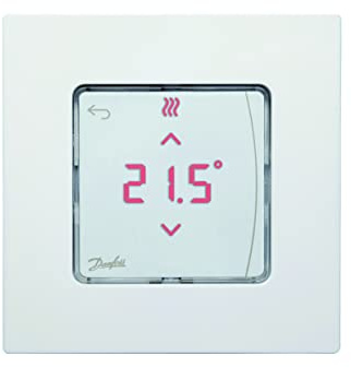 Danfoss Icon 088U1010, Raumthermostat mit Display, 230.0 V, Unterputzmontage EU + Rest der Welt, weiß, 1 Stück