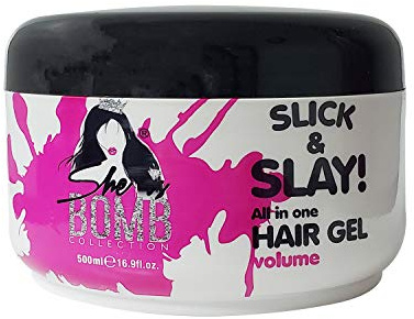 She Is Bomb Collection Slick & Slay Gel capillaire tout-en-un 500 ml