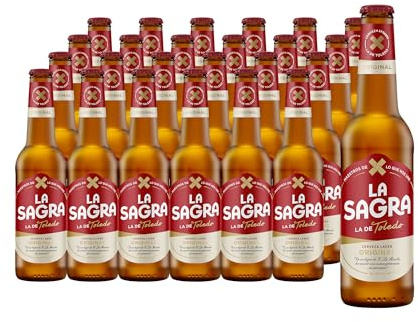 La Sagra - Cerveza Lager estilo Pilsner - Alc. 5,2% Vol. - Caja de 24 botellas de 330 ml - Total: 7920 ml