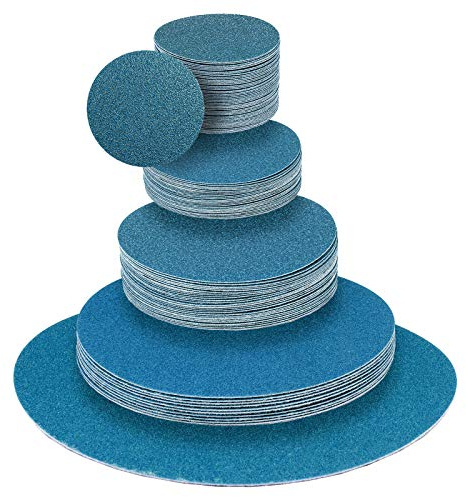 Klingspor Klett-Schleifscheiben für Tellerschleifer und Exzenter-Schleifer Schleifpapier PS 21 FK | Ø 250 mm | ungelocht | 10 Stück | Körnung-Korn: 80