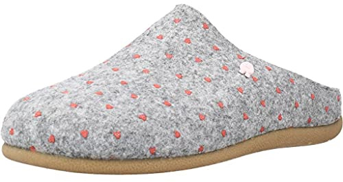 HOT POTATOES Femme Hittisau Racine Accueil Femme Chaussons, Gris, 39 EU