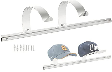 LST Original Edelstahl Klemmleiste mit 2 Cap-Halter Schirmmützenhalterung Mützen