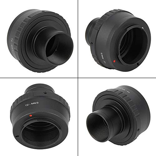 T2 Adapter Mft,T-Mount Adapter 1,25 Inch Für Dmc-Fz38,T-Ring-Adapter Für Celestron,49 Mm T-Ring-Adapter,Teleskop,T2-M4/3 Metall 1,25-Zoll-Adapterring Für Teleskophalterung Für
