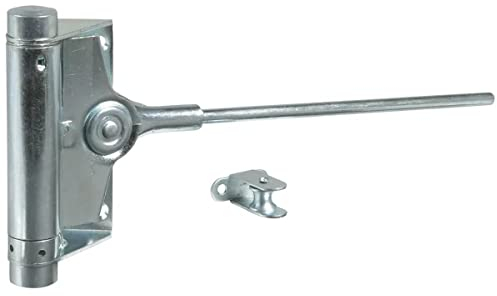 Gedotec Türschließer Innentür Stangentürschließer mit Feder | Türfeder mit Schliesskraft 40 kg | Torschließer Stahl verzinkt | 1 Stück - Automatik Feder-Schließer für Gartentor & Zimmertüre