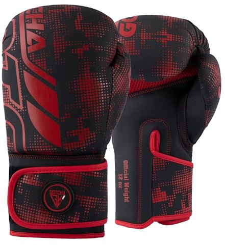 Gotchakart Guantoni da boxe da uomo, guanti da MMA, kickboxing, sparring, guanti da allenamento per sacco da boxe da 226,8 g, guanti da boxe da donna