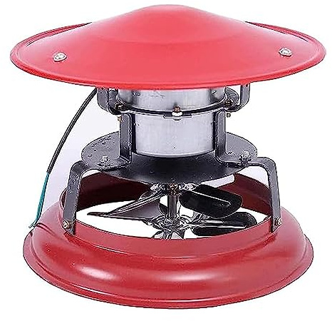 JHKJ Aspiratore Camino Camino Domestico Evacuatore Fumi Camino Ventilatore per Stufa a Legna, Aspiratore Camino 120W Aspiratore Canna Fumaria Diametro 25 Cm