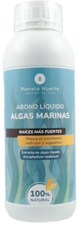 Planeta HUERTO | Abono Líquido de Algas Marinas 1 Litro: Fertilizante Líquido Concentrado de Extracto Natural de Algas Marinas con Aminoácidos y Sustancias Fitohormonales