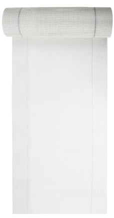 Alfa Treillis fibre de verre – 165 g/m² – 500 mm x 50 m – jaune – 2 pièces | Treillis de renforcement maille 4x4 mm pour enduit de façade extérieur/intérieur, résistant aux alcalis, évite les fissures
