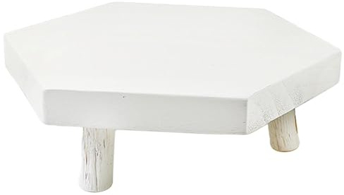 Holz Pflanzenständer Hocker, Pflanztopf Riser Pflanzenständer Holz Hocker, Deko Sechseckiger Blumenhalter Podest, Hoher Hocker Balkon Holz Kleiner Hocker für Topfpflanzen, Blumentöpfe, Indoor