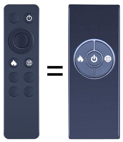 TCNOUMT Replacement Remote Control Compatible with Dimplex Opti-myst Electric Fire DI12011, 3 buttons