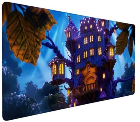 Tapis de Souris de Jeu, Tapis de Souris 1000x500, Grand Tapis de Bureau sous Main Bureau avec Base en Caoutchouc antidérapante pour Gamer, Cadeau Tapis de Souris Ergonomique Violet (Dessin Animé) G-3