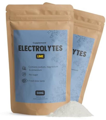 Cupplement Elektrolytpulver Zitrone Zuckerfrei Kombideal 2x 500 Gram - Energie