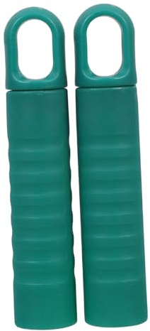 IWOWHERO Poignée Tubulaire de Manche de Balai-serpillière Verte 2 Pièces | Plastique, Prise Confortable, Usage Polyvalent, pour Balai et Serpillière, Diamètre 25mm, à Suspendre Possible