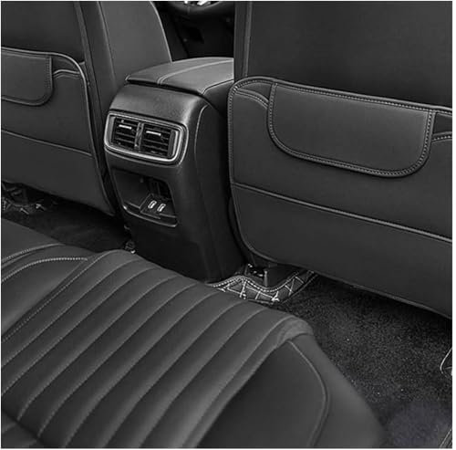 HBDTNTKF 2 Stücke Autositz Rückenlehnenschutz Für MINI Clubman Cooper Cooper S, Rücksitz Rückseite Anti Kick Pad mit Organizer Wasserdicht Kinder Innen ZubehöR,A