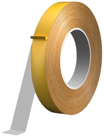 Kiyanest doppelseitiges Stoffband 10mm x 20M Saumband für Vorhänge Kleidung Hosen ohne Nähen Starkes doppelseitiges Teppichklebeband Heavy Duty Teppichband für Teppich Teppichboden Fliesen Laminat