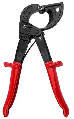 Remingtape Cesoie a cricchetto, utensili manuali a cricchetto, per risparmiare , forbici, pinza crimpatrice, forbici per cavi, durevole, facile da usare, rosso e nero