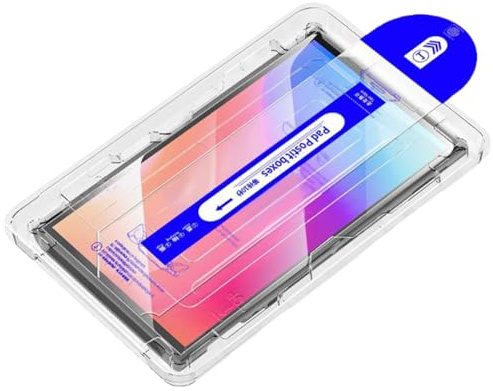 Mimoqk Game Console Screen Protector, Screen Film Cover, Auto-Alignment Scratch Resistant Anti-Fingerprint Layer, Clear Shield for Home Room Collector Display Travel Use, 6.3x8.66 Inches
