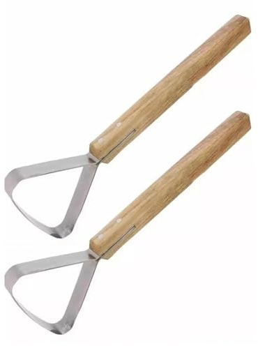 Zeizafa 2 Raschietto per Artigianato in Pelle per Scarnare Manico in Legno Taglio per Raschietto per Artigianato Professionale per Pellettieri