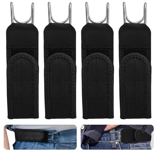 Eniyou 4 Pcs Gürtel Ohne Schnalle Herren Damen,Metallhaken Gürtel Taktischer Metallhakengürtel Buckle Less Belt Unisex,Metallhaken Und Klettverschluss,Geeignet Für Die Meisten Körpertypen Und Anlässe