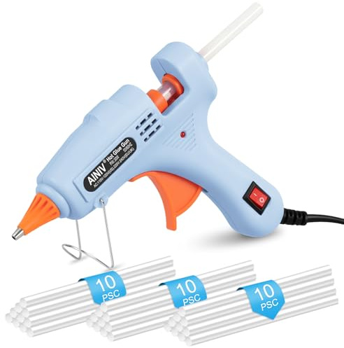 Ainiv Smältlimspistol 30W, med 30 limstavar (7 mm x 150 mm)