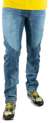 Jeanstrack Garbi Jeans - Pantaloni da Arrampicata, Unisex, per Adulto, Unisex - Adulto, 44, Jeans, M