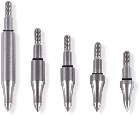 SHARROW 12st Bågskytte Pilspetsar Jaktspetsar 75-300 Grain Pilpunkt Jaktmål Pilspets Broadheads Metall Pilhuvud Bredspetsar för Utomhus Jakt Skytte (Silver, 100 Grains)