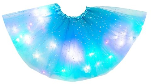 Girl Tutu Skirts, 2-8 Years Baby Girls Light Up LED Tutu Skirt Magic Light Princess LED Dancing Skirt Tulle Ballet