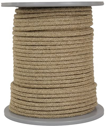 Gepotex Leinenseil/Seil aus Leinen/Flachsseil 16-Fach geflochten Natur Durchmesser ca. 5mm - Länge: 50 Meter - hergestellt aus naturbelassenem Leinengarn, biologisch abbaubar und umweltfreundlich