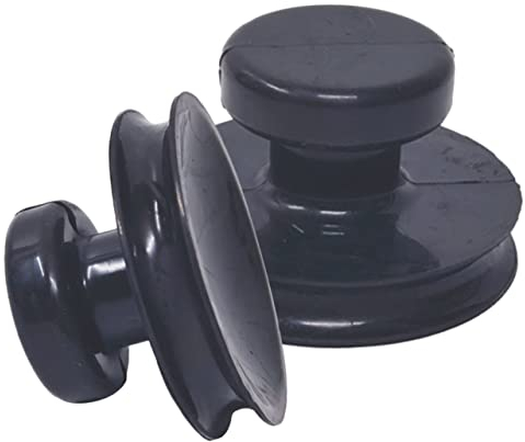 OFFSCH Schmuckzubehör 2 Stück Bodhisattva-Schale Schwarze Griffe Musik- Yoga-Zubehör Klangschalen-Kissen Große Klangschale Gummi- Für Klangschale -Griffe Kleiner