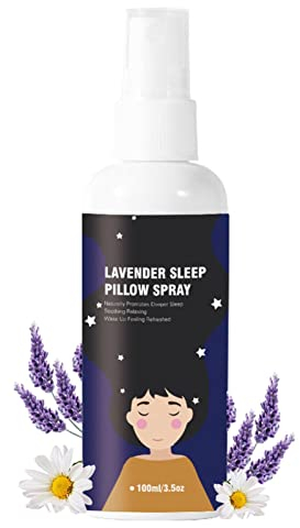 Hongjingda Lavendel Kissenspray - Aromatherapie-Schlafkissen-Nebel,3,38 Unzen natürliches ätherisches Lavendelöl-Leinen- und Raumspray zur Verbesserung Ihres Schlafs