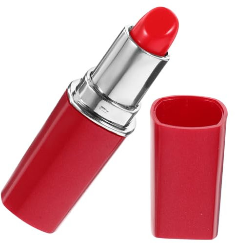 Ciieeo Récipient caché pour argent - Compartiment caché - Accessoires de farce - Rangement secret - Faux rouge à lèvres - Conteneur secret - Conteneur de cachette en plastique portable