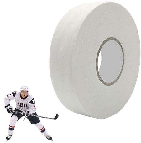 KARELLS Eishockey Tape,Hockey Tape,Hockey Stick Tape,Self Adhesive Hockey Stick,Schläger Tape,Rutschfestes Hockeyschlägerband,Sportgriffband Rutschfestes,Selbstklebendes Griffband,25m × 25mm,Weiß