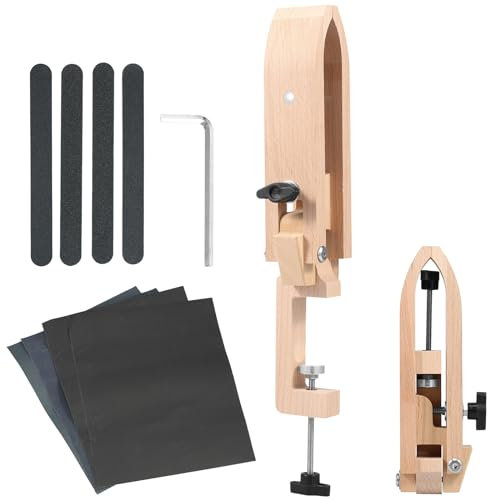 Stitch Pony in legno di faggio Tavolo pieghevole da tavolo da tavolo Cucitura Pony Horse Morsetto regolabile in pelle per cucito in pelle Pony Strumenti di lavoro professionali in pelle per fai da te